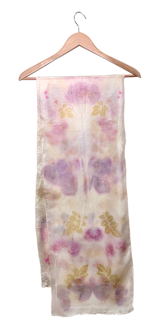 Bundle Dyed Silk scarves - Eco printed with natural dyes – Eloise