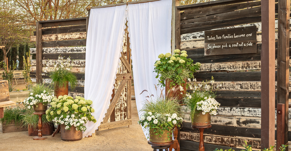 wedding entryway