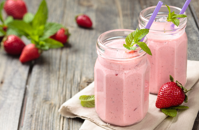 strawberry banana smoothie